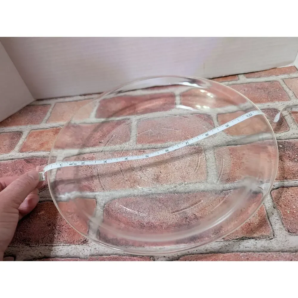 Vintage USA GLASBAKE 245 Pie Pan Plate Dish Baking Clear Glass 10” Round